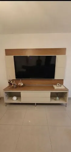 Conjunto Rack + Painel Província (Cinamomo / Off White)