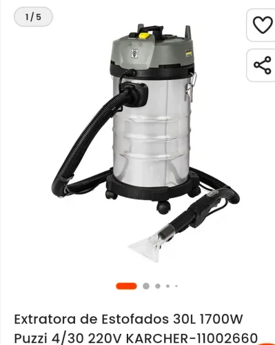 Extratora de limpeza 