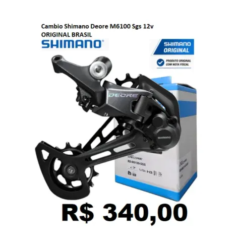 Cambio Traseiro Shimano Deore M6100 Sgs 12v