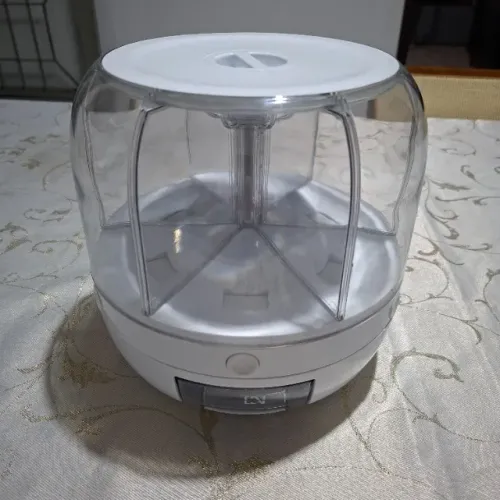 Dispenser de Alimentos e Grãos Giratório com 6 Divisões