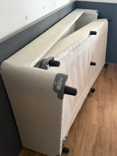 Cama solteiro euro colchões com auxiliar 