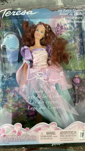 Teresa Rainha das Fadas Barbie Lago dos Cisnes Original Mattel Completa Caixa Manual