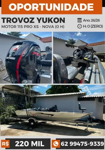 Lancha yukon 115hp 