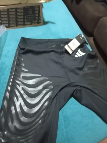 Calças legging curtas de corrida Adizero Control Adidas - Preto<br>4.86
