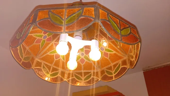 Lustre antigo de vidro raridade