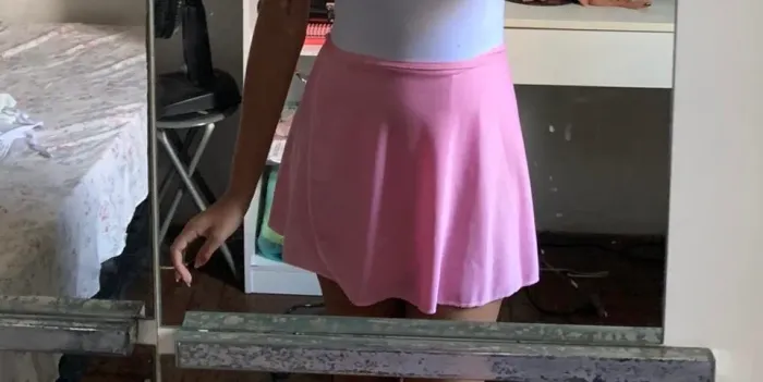 Saia ballet rosa