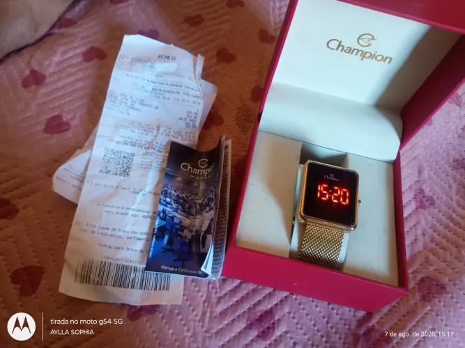 Vendo Relógio Champion Novo