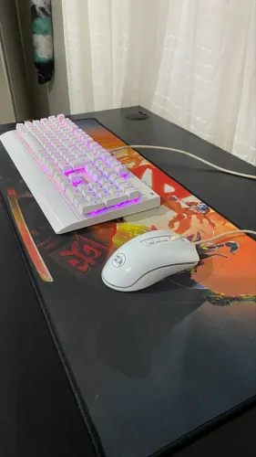 Red dragon Teclado mecânico, mouse, mouse pad e fone de ouvido