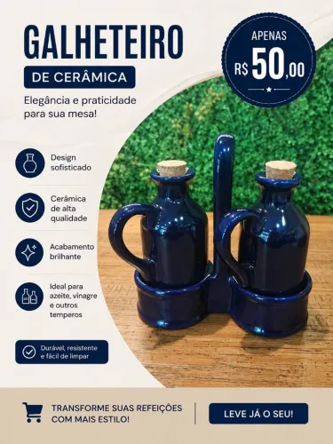 Galheteiro em Cerâmica