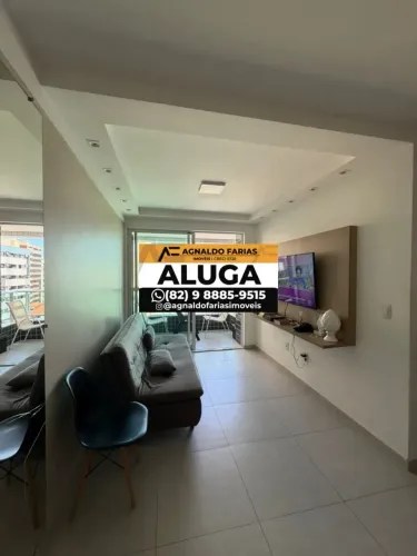 Alugo quarto e sala com varanda, mobiliado em Jatiúca - Maceió - AL