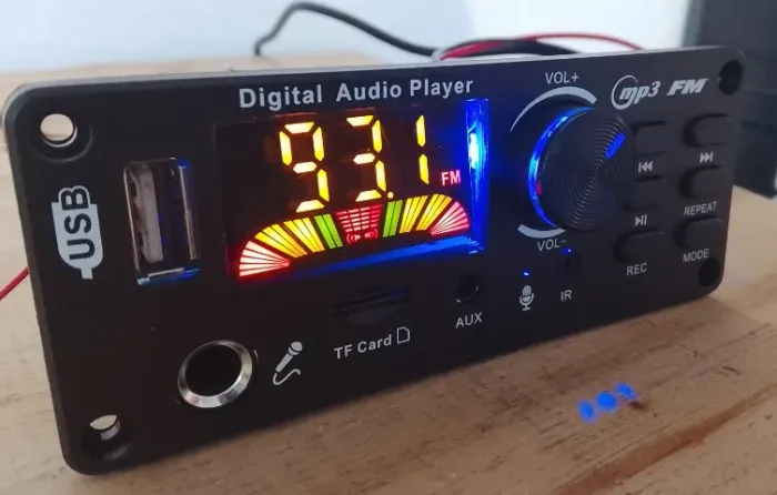 Placa leitora MP3/Bluetooth/FM/SD/PenDrive