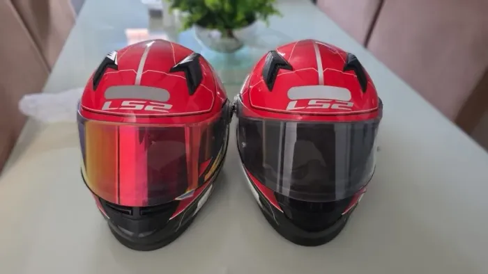 CAPACETE LS2 CLASSIC FF358 ULTRA VERMELHO - TAM. 62