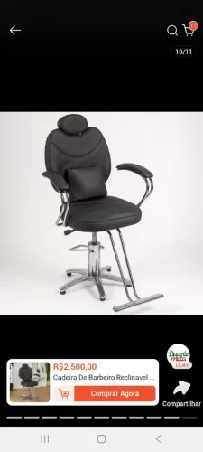 VENDE CADEIRA DE BARBEARIA CORTA CABELO