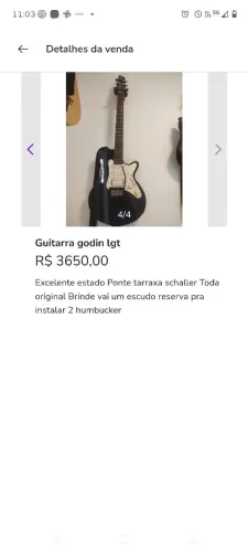 Guitarra godin lgt