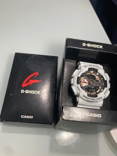Relógio Casio G-Shock Branco com rose