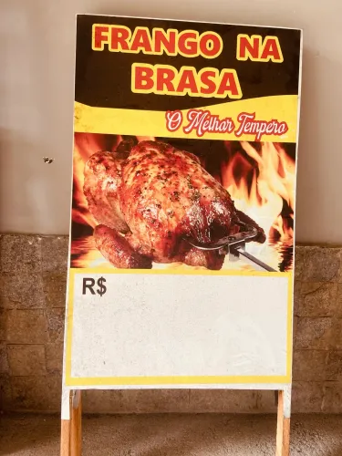 Placa de frango assado