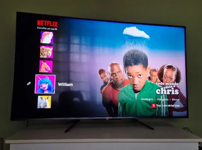 Smart TV QLED 55" TCL 4K HDR ANDROID (PERFEITA)