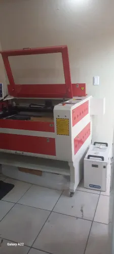 Maquina laser cnc c02 100w 90x60 industrial