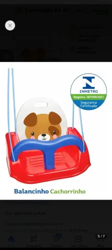 Vende-se balanço infantil