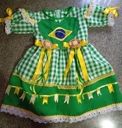 Vestido Junino infantil 