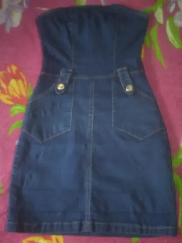 Vestido jens colado