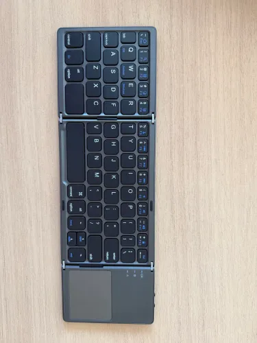 Teclado dobrável com touchpad Bluetooth ultra slim sem fio