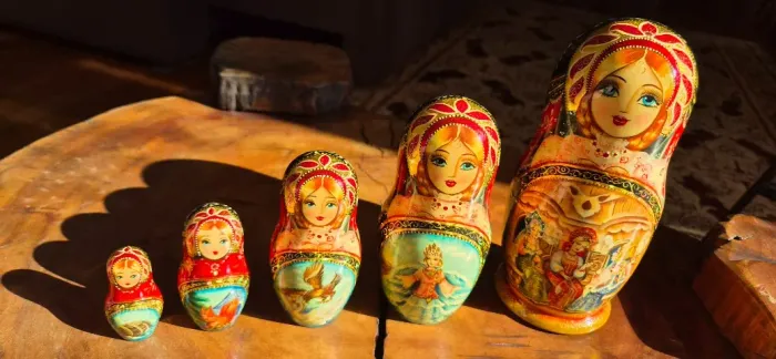 Boneca Russa (Matryoshka) de alto luxo - 5 peças