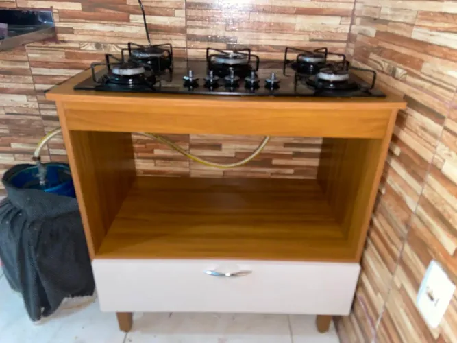 Fogão Cooktop com balcão 5 bocas