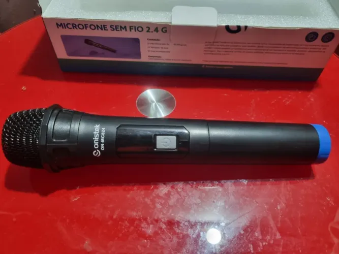 Microfone Sem Fio Onistek 2.4G ON-MC824 - Semi Novo