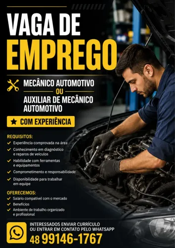 Vaga pra mecânico automotivo