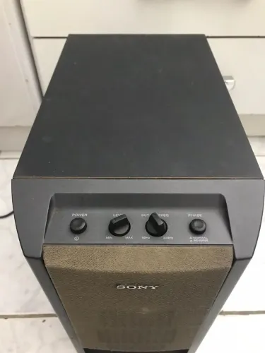 Subwoofer Ativo Sony SA-W303 + 4 Caixas Satélites (No Estado / Para Testar)