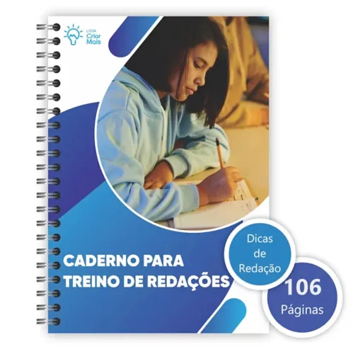 CADERNO PARA REDAÇÕES - 106 PÁGINAS | NOVO, NUNCA USADO!