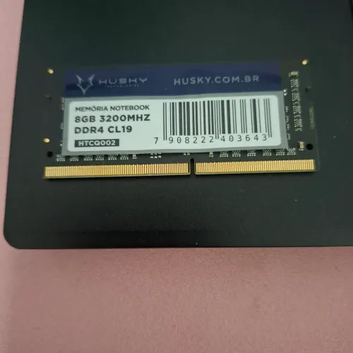 memória RAM notebook 8gb ddr4 3200mhz