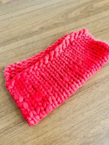 Layer de Lã Merino - salmão/ coral