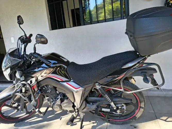 Moto Haoujue Dk 160 S (2024/25) + Protetor Carenagem + Bag + 2 Capacetes (adulto Infantil)