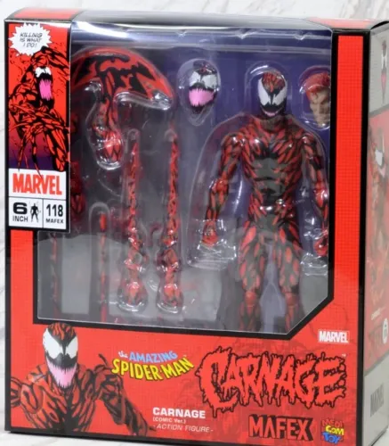 Figura de ação Mafex No.118 Carnage(Carnificina) (Comics Ver.) Spider-Man