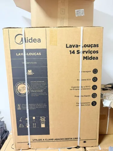 <br>Lava-louças Midea 14 serviços, nova e lacrada na caixa.