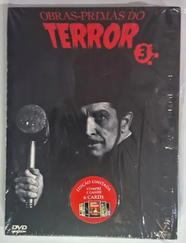 DVD Obras-Primas do Terror Vol. 3 - Box Original Seminovo Raro Versátil