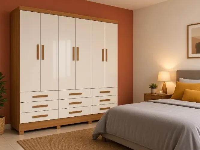 Guarda-Roupa Vila Velha 6 Portas 9 Gav 2,09m (NOVO A PRONTA ENTREGA)
