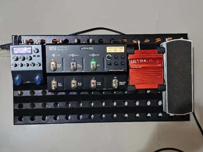 Setup Pedais Guitarra Pedalboard Creationfd, Line 6, Boss, Ernie Ball, Behringer