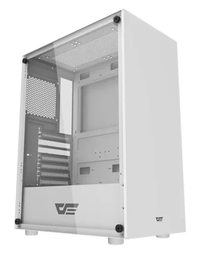 Gabinete Gamer DK100, branco, ATX, lateral em vidro, novo, lacrado, com garantia!