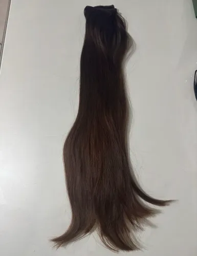 Mega hair cabelo humano brasileiro do sul liso e fino.