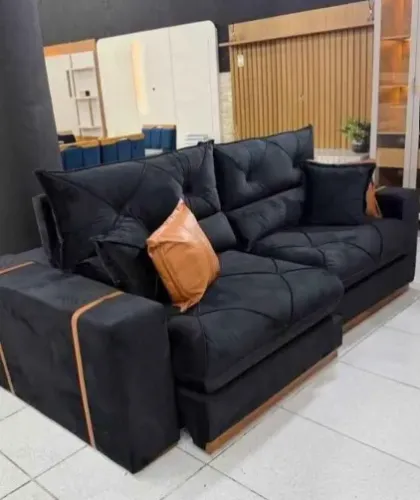 Sofá retrátil 4 pessoas 2,50m entrega rápida
