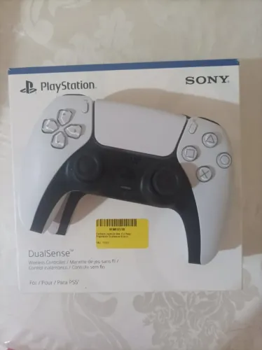Controle Joystick Sem Fio Sony Playstation DualSense Branco