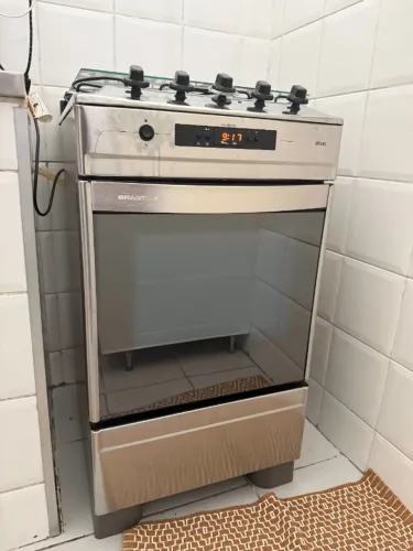 Fogão Brastemp 4 Bocas Inox com Grill Elétrico | Moderno e Completo