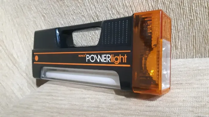 Lanterna Antiga Sonca Powerlight funcionando e com embalagem original