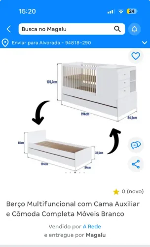 Cama e  Cômoda 