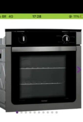 Esse forno de embutir Consul 50L está: ? Sem uso nenhum ? Ainda na caixa