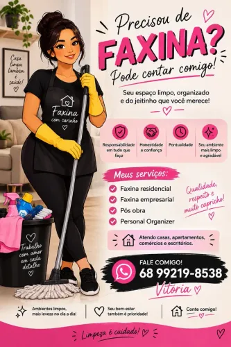 Faxina / faxineira