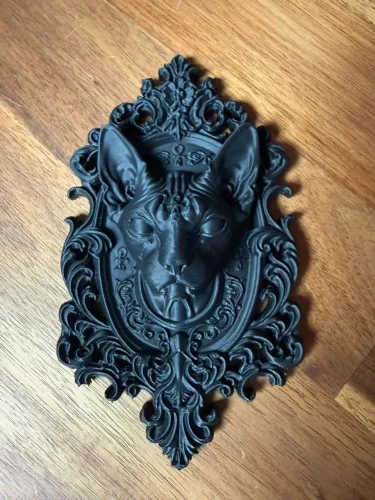 Decoração em forma de gato